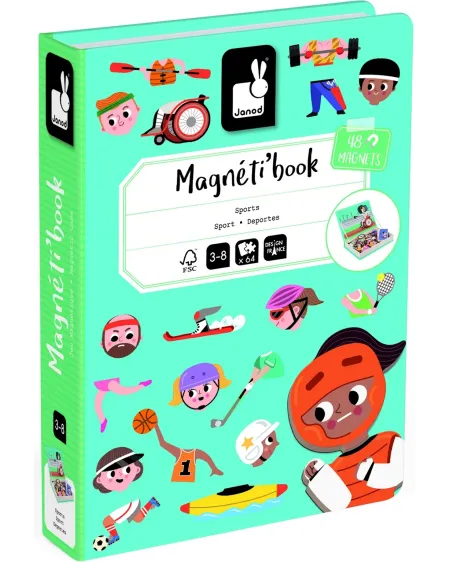MAGNETI'BOOK SPORTS  Contient 10 cartes et 40 magnets. JANJ02596 JA...