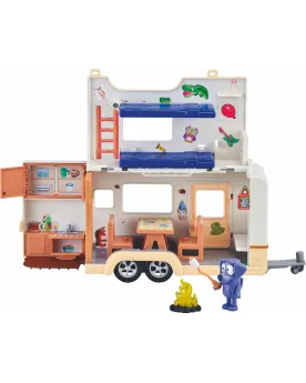 BLUEY CARAVANE AVENTURES  Déplie le toit pour découvrir un 2e étage...