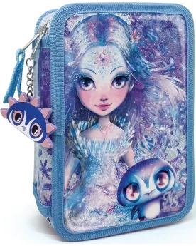 TROUSSE DE CRAYONS A 3 COMP. ICEANA  Contient : carnet d'activités,...