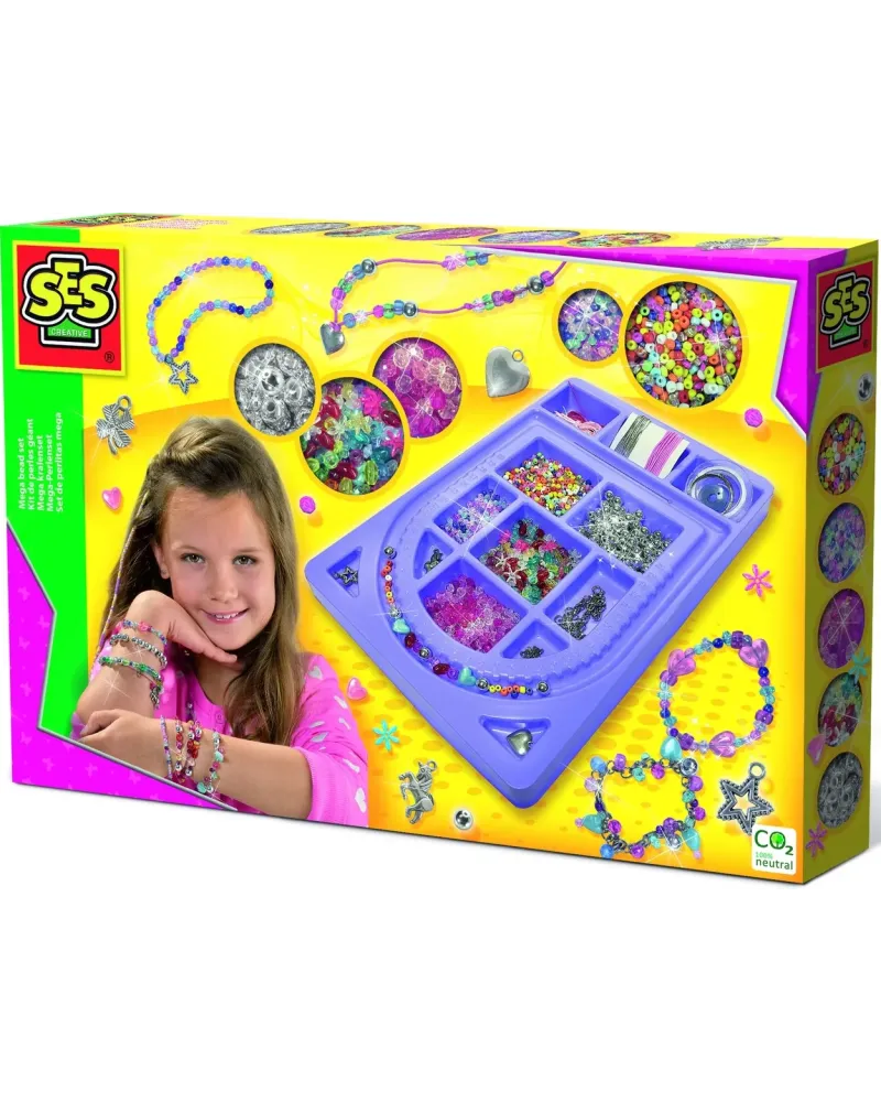 MEGA BOITE DE PERLES Pour réaliser des bijoux : des perles (en verr...