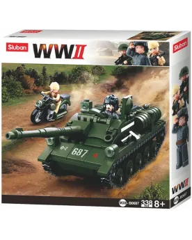 WORLD WAR ALLIE TANK DESTROYER  338 pièces. SLU38-B0687 SLUBAN Âge ...