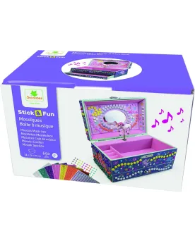 BOITE A MUSIQUE MOSAIQUES LICORNES  Décore une magnifique boîte à m...