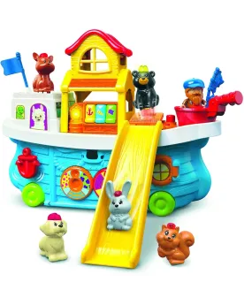 TUT TUT ANIMAUX SUPER BATEAU TOBOGGAN  Bateau parlant et lumineux a...