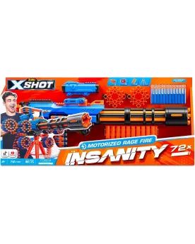 XSHOT INSANITY RAGE GUN MOTORISE 72 FLEC Bande d'alimentation autom...