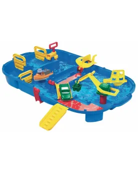 CIRCUIT D'EAU ECLUSE PORT + GRUE + BAT  La valise, une fois dépliée...