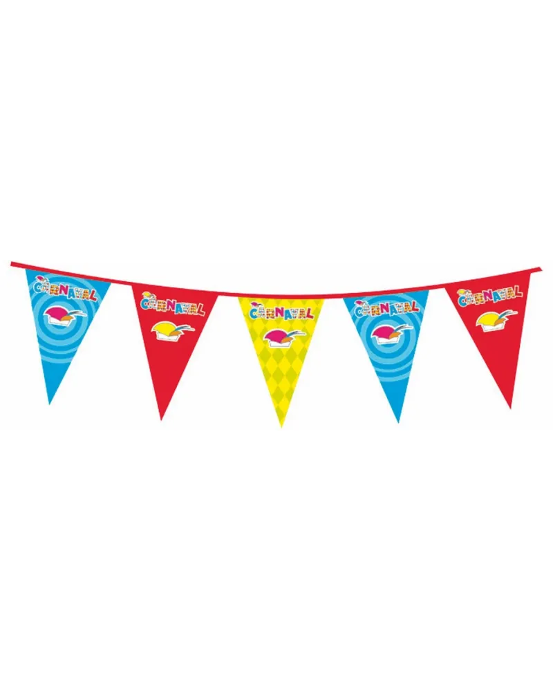 GUIRLANDE DRAPEAUX CARNAVAL 10M  Longueur de 10 M. BLD44250  Âge Mi...