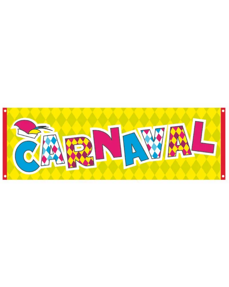 BANNIERE CARNAVAL  220 x 74 H cm. BLD44253  Âge Minimum: 8A -Âge Ma...
