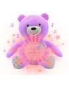 OURSON PROJECTEUR BEBE ROSE Lavable en machine. Projection lumineus...