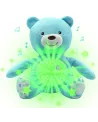 OURSON PROJECTEUR BEBE BLEU Lavable en machine. Projection lumineus...