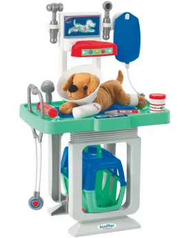 CLINIQUE VETERINAIRE   Un chien en peluche à soigner à l'aide des 1...