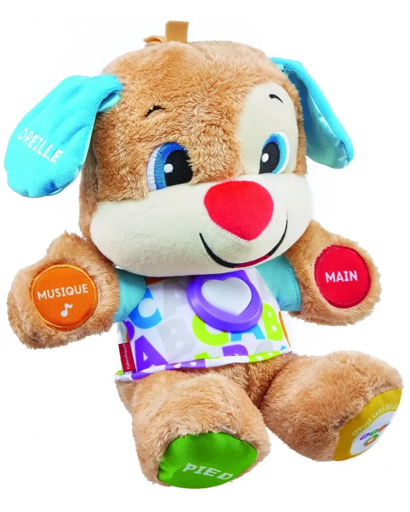 PUPPY EVEIL PROGRESSIF Peluche interactive aux différentes textures...