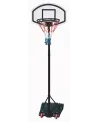 BASKET/PIED 1M65-2M05 ANNEAU 43CM  Base lestable sur roues. Réglabl...