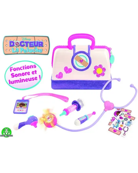 DOCTEUR LA PELUCHE MALLETTE DOC  La mallette de Doc avec un stéthos...