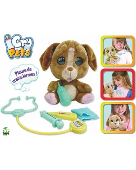 CRY PETS SET VETERINAIRE  Un mignon chiot de 22 cm qui pleure de vr...