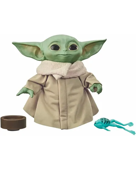 STAR WARS PELUCHE BEBE YODA PARLANT  19 cm. Bouge ses bras pour lui...