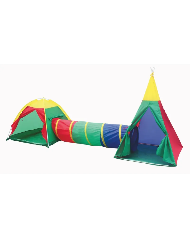 TENTE 100X100X135+TUNNEL180X46+DOME  Longueur : 392 cm. IPL8703  Âg...