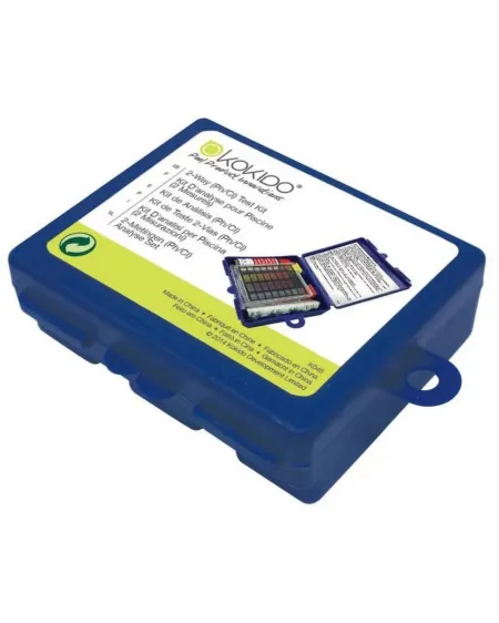 TEST KIT PH  Kit d'analyse de l'eau de votre piscine. (2 mesures) C...