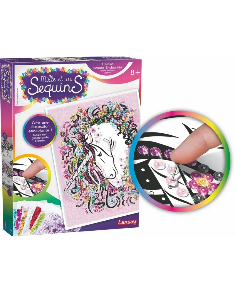 MILLE ET UN SEQUINS LICORNE  Réalise des créations étincelantes ave...