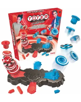 TOTEM INFERNAL XTREME DUEL Empiler en 1er les 5 toupies à l'aide de...