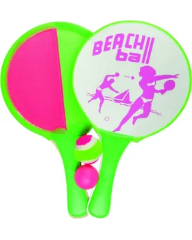 RAQUETTES SCRATCH/BEACH  Un côté lisse et un côté scratch. 2 balles...