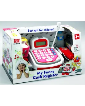 CAISSE ENREGISTREUSE L/S  Avec tapis roulant, calculatrice, douchet...