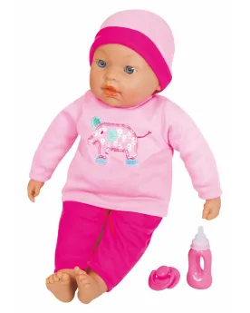 BEBE BEATRICE 41 CM 7 FCT  41 cm. Dit papa, maman, rit, babille et ...