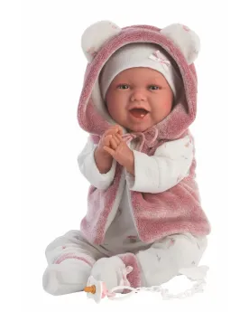 BEBE MIMI 42CM RIT ET DIT PAPA MAMAN 42 cm. Le corps est en tissu, ...