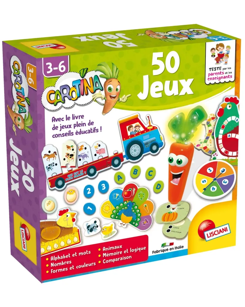 50 JEUX AVEC CAROTINA  Joue avec Carotina et apprends tous les suje...