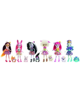 ENCHANTIMALS MINI PERSONNAGE 6ASS.  Poupée de 15 cm au visage maqui...