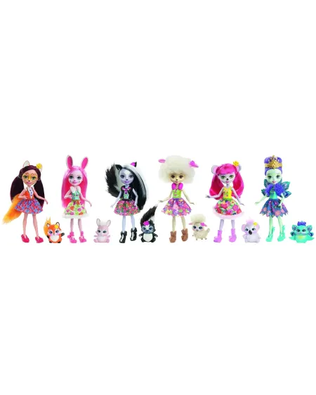 ENCHANTIMALS MINI PERSONNAGE 6ASS.  Poupée de 15 cm au visage maqui...