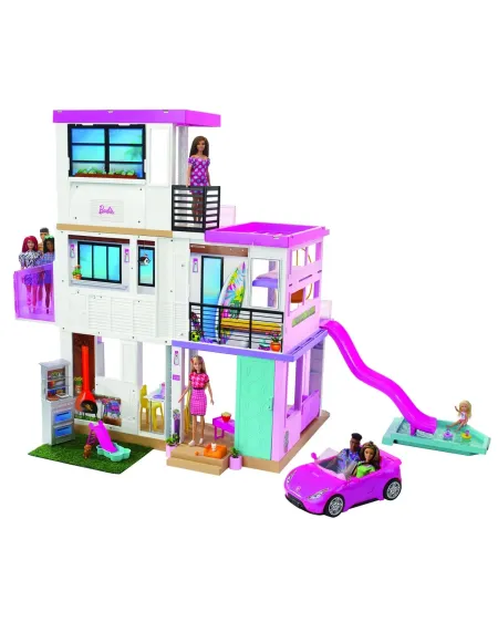 BARBIE MAISON DE REVE 3 niveaux, 10 espaces de vie dont 1 piscine, ...