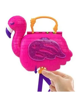 POLLY POCKET FLAMANT ROSE SURPRISE  26 surprises dont 2 micro Polly...