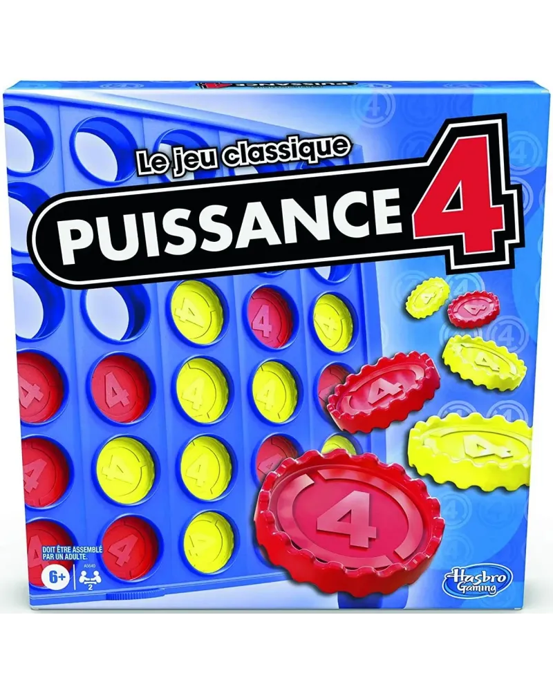PUISSANCE 4  4 pions alignés, c'est gagné ! MBHA5640101 HASBRO GAMI...