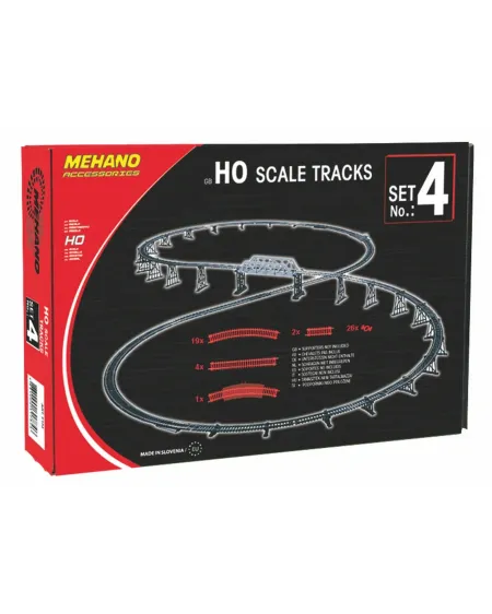 EXTENSION DE VOIES 52 PCES  26 rails à l'échelle HO pour agrandir t...