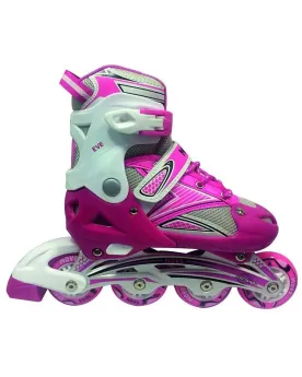 IN LINE EXT 38/41 CHASSIS ALU ABEC7 ROSE  Pointure 38 - 41. Rouleme...