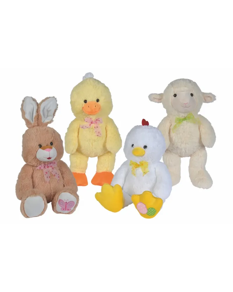 ANIMAL DE PAQUES 70CM 4ASS.  70 cm. Lapin, poulet, canard ou mouton...