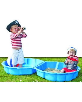 BAC A SABLE COQUILLE BLEU 87X78X20 CM Une partie peut être utilisée...