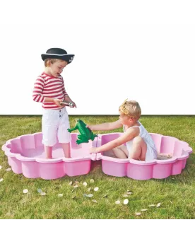 BAC A SABLE COQUILLE ROSE 87X78X20CM Une partie peut être utilisée ...