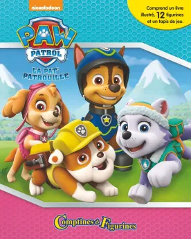 COFFRET COMPTINES ET FIGURINES PAW PATRO  1 livre, des figurines et...