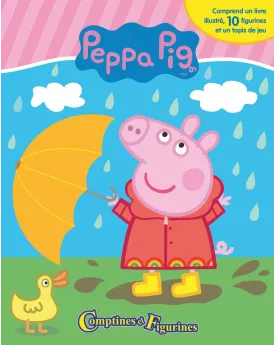 COFFRET COMPTINES ET FIGURINES PEPPA PIG  1 livre, des figurines et...