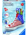 PUZZ. 3D POT A CRAYON CONVERSE USA 108PC  Pièces pliables. Plusieur...