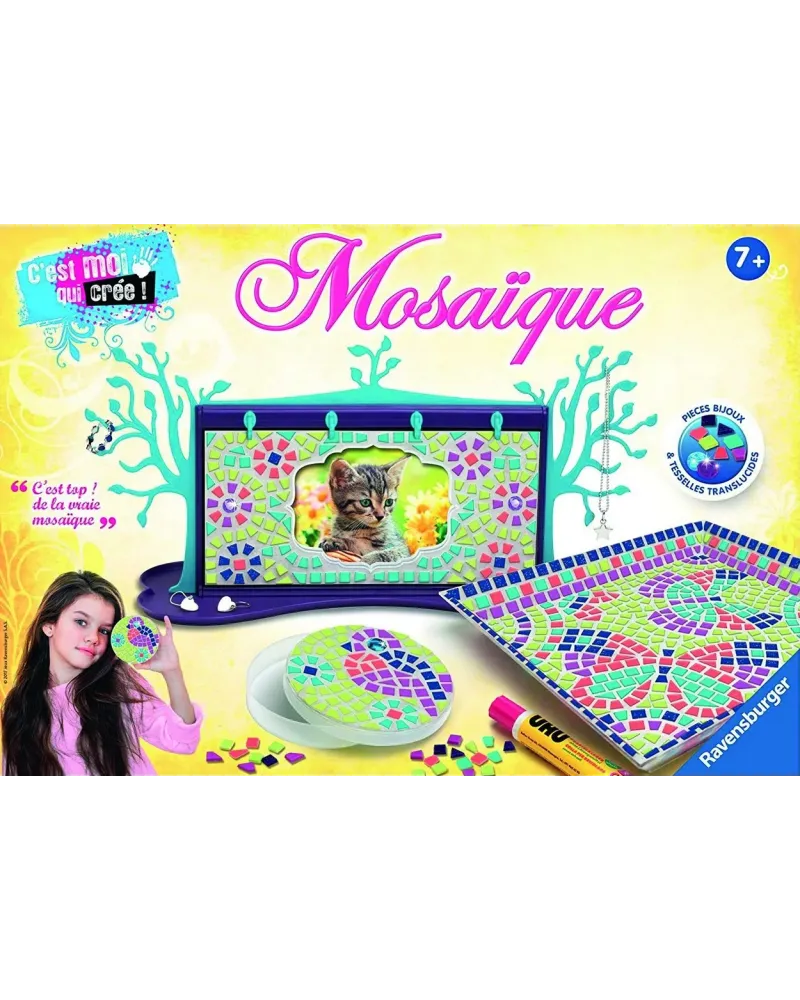 MOSAIQUE  Réalise de très beaux objets en mosaïque. Pièces bijoux e...