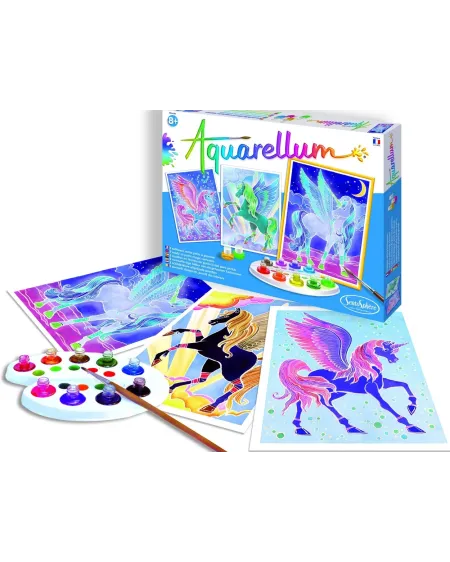 AQUARELLUM PEGASES  L'art est un jeu d'enfant ! Quelques gouttes de...