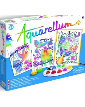 AQUARELLUM LES OISEAUX  L'art est un jeu d'enfant ! Quelques goutte...
