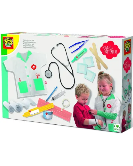MEGA KIT DE DOCTEUR  Comprend un stéthoscope qui fonctionne vraimen...