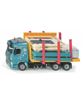 1/50 CAMION MERCEDES TRANSPORT MAISON  1/50. Avec 16 pièces pour co...