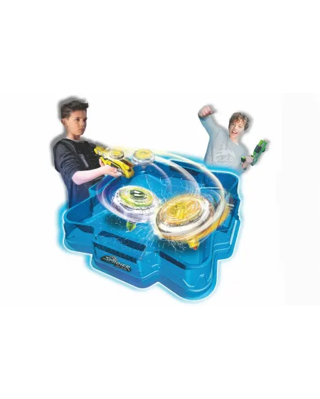 SPINNER MAD ARENE + 2 PISTOLETS+ 2 TOUPI 2 pistolets lanceurs de to...