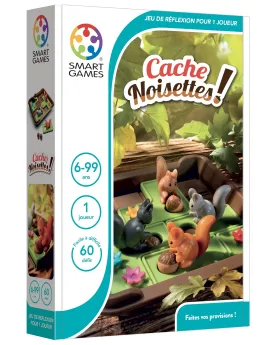 CACHE NOISETTES 60 DEFIS  60 défis. Aide les écureuils à cacher leu...