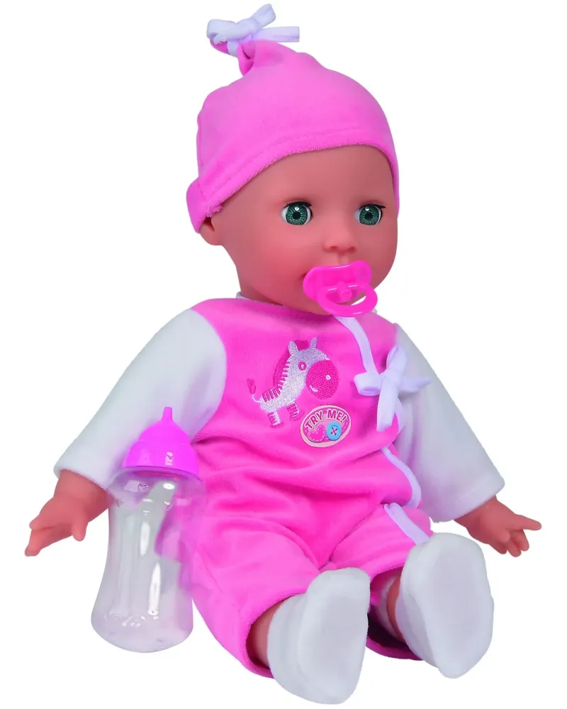 POUPEE LAURA ROSE 24 SONS 38CM  38 cm. 24 sons de bébé. 1 biberon e...