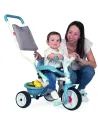 TRICYCLE BE MOVE CONFORT BLEU Armature métallique avec roues silenc...